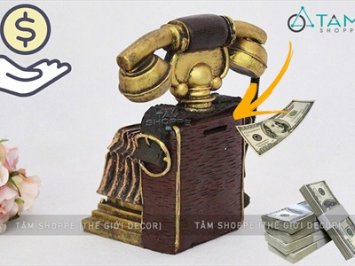Mô hình điện thoại quay số giả cổ Hoàng gia MHVT-Đ.TH-03